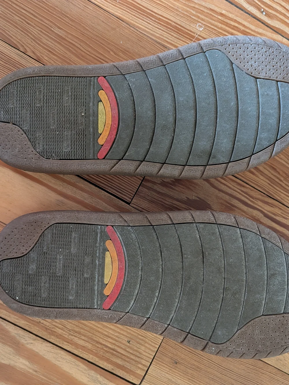Boys Rainbow Flip Flops Size 4-5